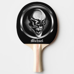 Personalised Skull Ping Pong Paddle