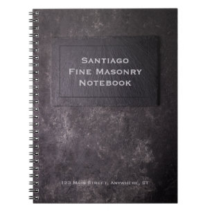 Personalised Slate and Stone Notebook