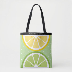 Personalised Sliced Tropical Fruit Summer Tote Bag