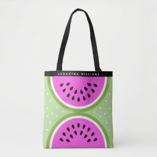 Personalised Sliced Watermelon Summer Tote Bag
