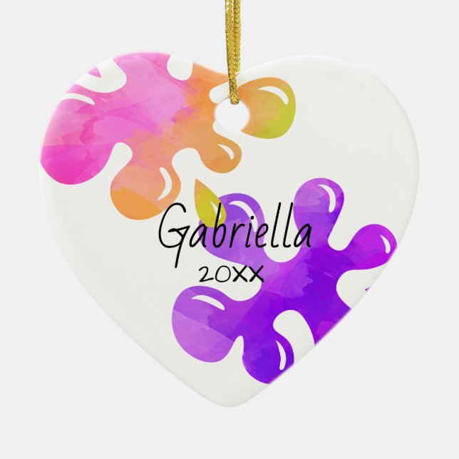 Personalised Slime Christmas Ornament (Front)