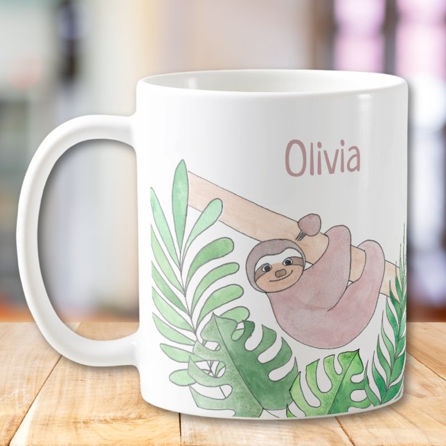 Personalised Sloth  Coffee Mug (Creator Uploaded)