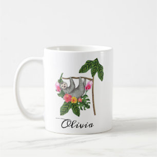 Personalised Sloth Coffee Mug Sloth Gifts for Her