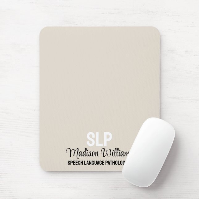 Personalised SLP Speech Language Pathologist Gift Mouse Mat (With Mouse)