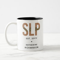 Personalised SLP Speech Pathologist Leopard Print