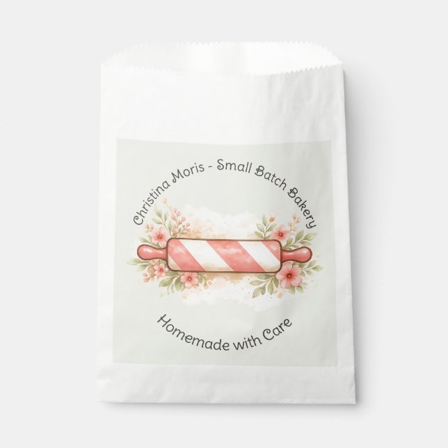 Personalised Small Batch Bakery Favour Bag (Front)