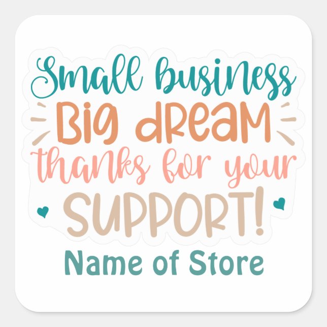 Personalised Small Business Sticker Pack (Front)