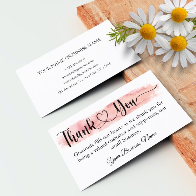 Personalised Small Business Thank You Card (Creator Uploaded)