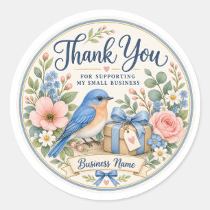 Personalised Small Business Thank You Stickers wit