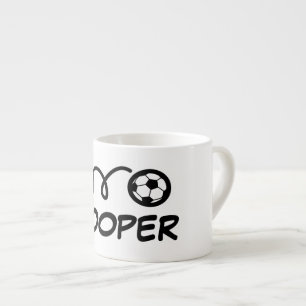 Personalised small kid's mug with cute soccer ball