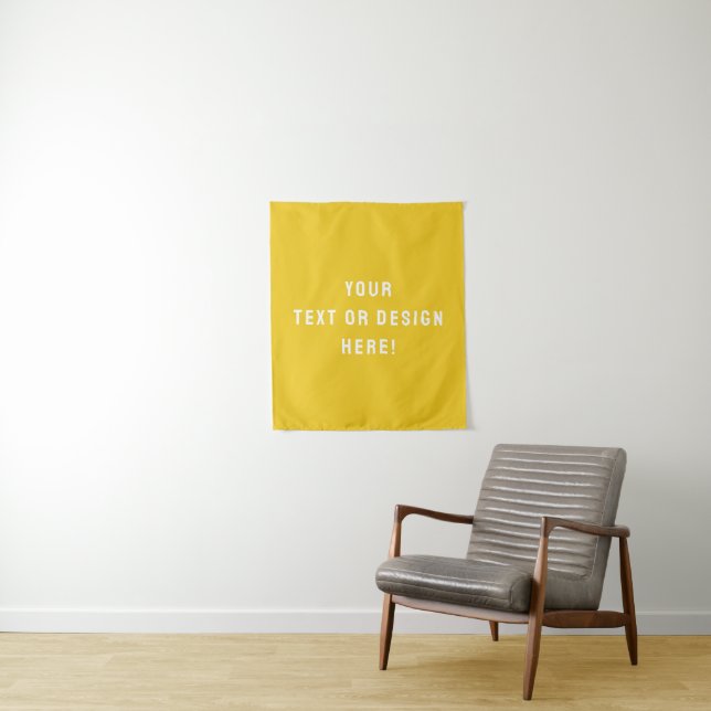 Personalised Small Mustard Tapestry Design (In Situ)