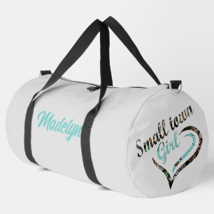 Personalised Small Town Girl Duffle Bag