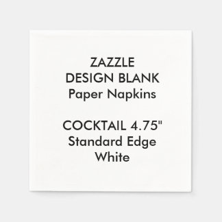 Personalised Small WHITE Cocktail Paper Napkins