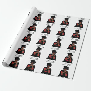 Personalised Smiling Woman Graduation  Wrapping Paper