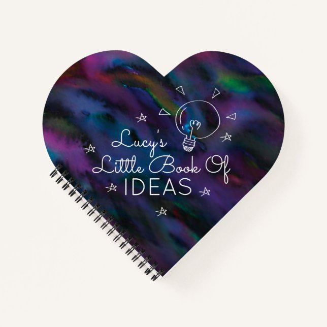 personalised smokey purples little book of ideas (Front)