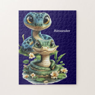 Personalised Snake  Jigsaw Puzzle