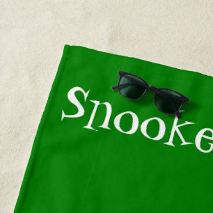 Personalised Snooker Design Beach Towel