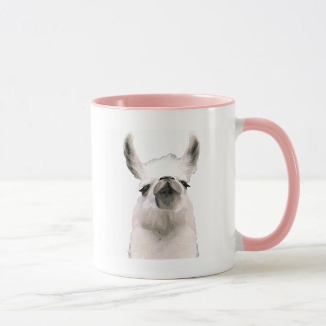 Personalised Snooty Snobby Llama Mug (Right)