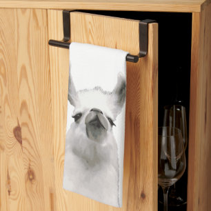 Personalised Snooty Snobby Llama Tea Towel