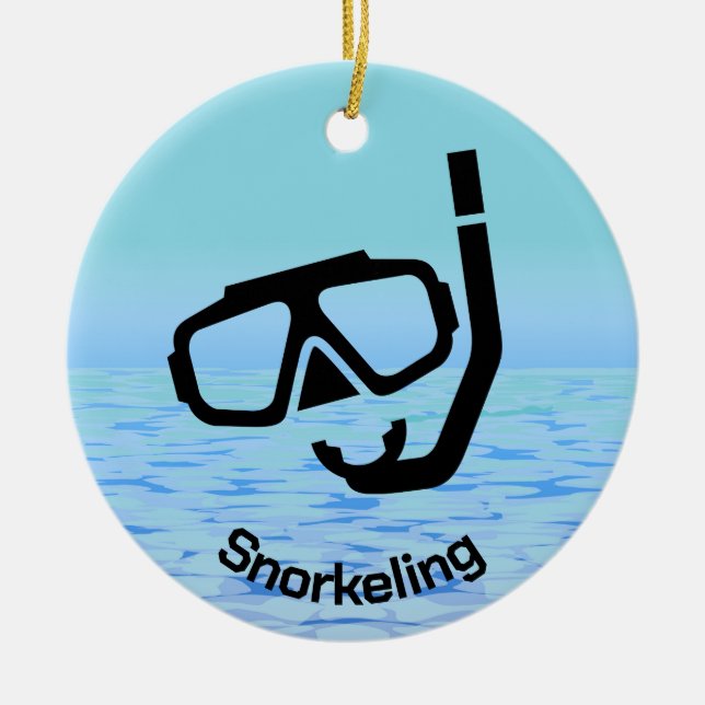 Personalised Snorkelling Ornament (Front)