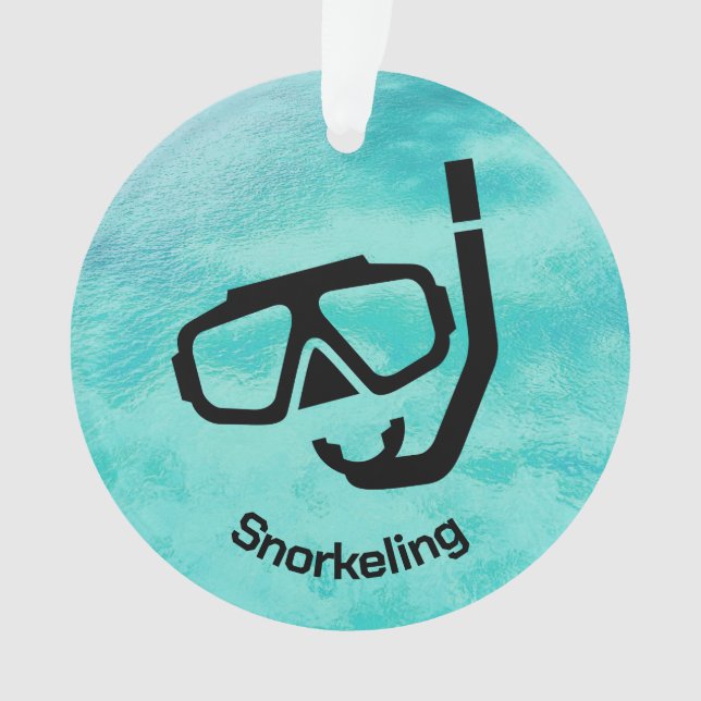Personalised Snorkelling Ornament (Front)