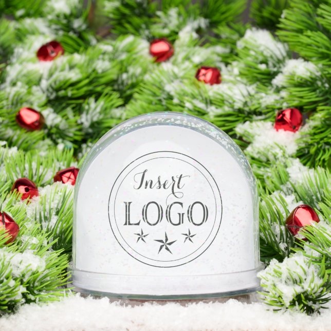 Personalised Snow Globe with Logo and QR Feature (Christmas)