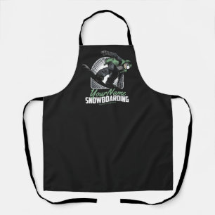 Personalised Snowboarding Snow Boarder Shredding   Apron