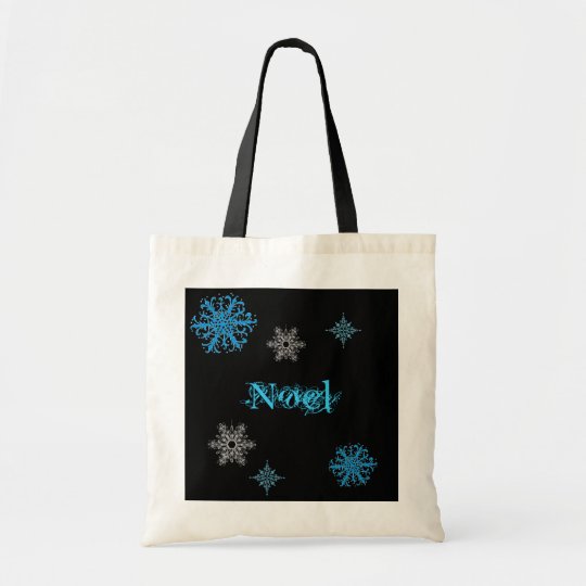 personalised snowflake bag. tote bag