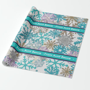 Personalised Snowflake Gift Wrap