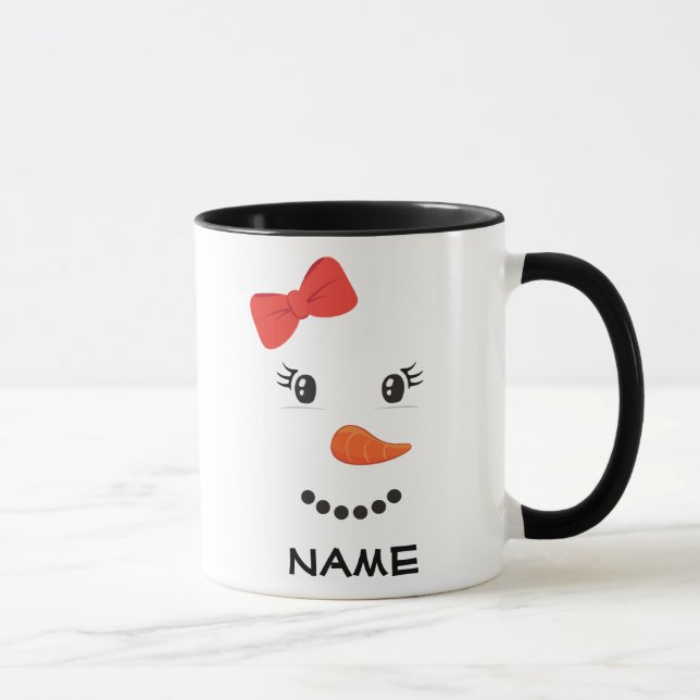 Personalised Snowman Mug (Right)