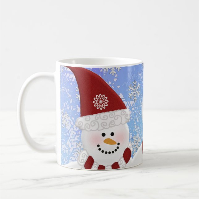 Personalised: Snowman Mug (Left)