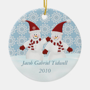 Personalised Snowman Ornament