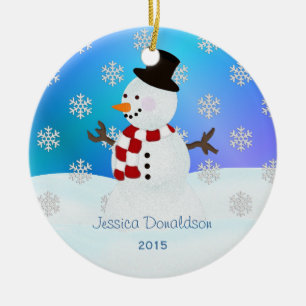 Personalised Snowman Ornament