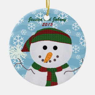 Personalised Snowman Ornament