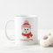 Personalised Snowman Two-Tone Coffee Mug
