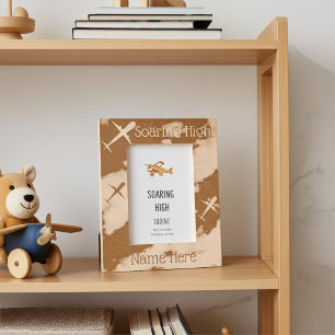Personalised Soaring Aeroplanes Kids Picture Frame