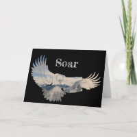 Personalised Soaring Eagle Thank You Card