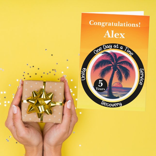 Personalised Sobriety Milestone Card (Creator Uploaded)