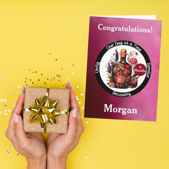 Personalised Sobriety Milestone Card (Creator Uploaded)