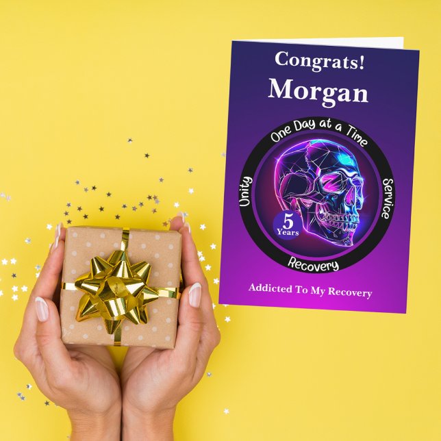 Personalised Sobriety Milestone Card (Creator Uploaded)