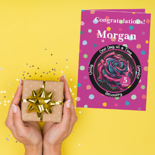 Personalised Sobriety Milestone Card