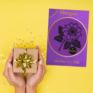 Personalised Sobriety Milestone Card