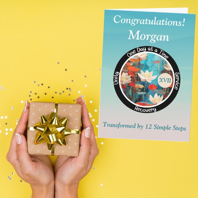 Personalised Sobriety Milestone Card (Creator Uploaded)