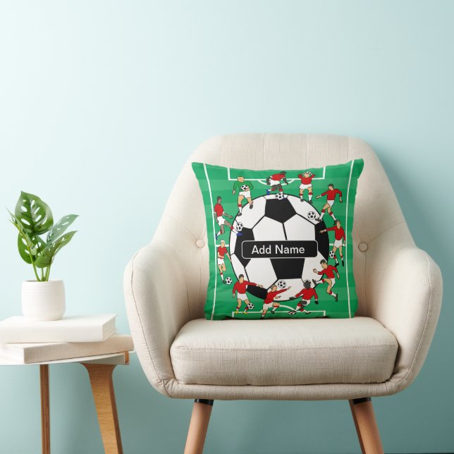 Personalised soccer ball and players cushion (Chair)