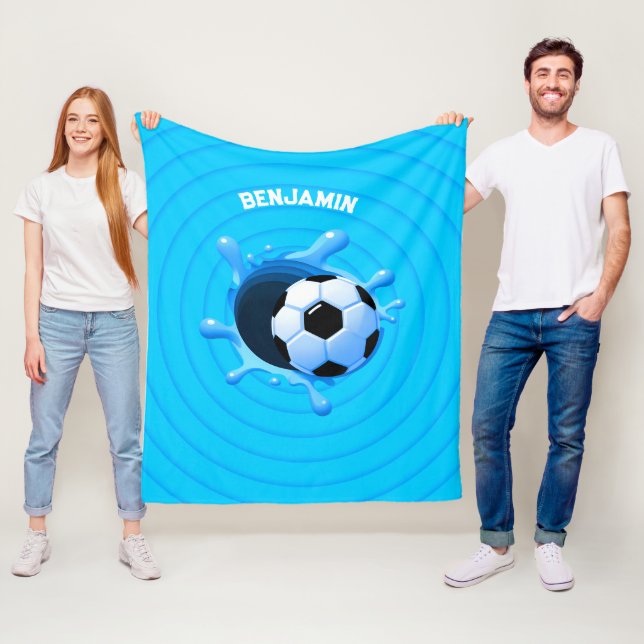 Personalised Soccer Ball Blanket (In Situ)