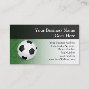 Personalised Soccer Ball Business Card