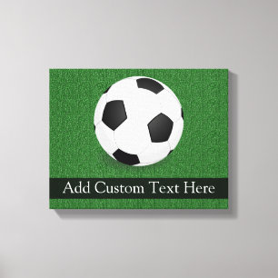 Personalised Soccer Ball Canvas Print