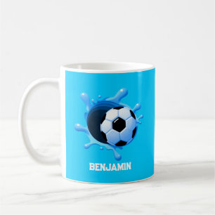Personalised Soccer Ball Coffee Mug