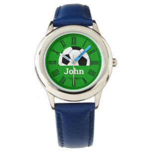 Personalised Soccer ball, football fan kids watch