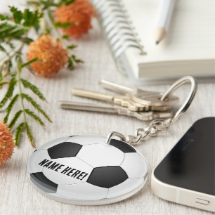 Personalised Soccer Ball Key Ring